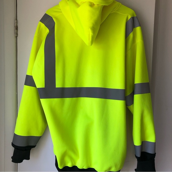 High-Vis Hooded Sweatshirt - Picture 5 of 5